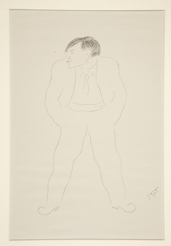 Georges de Zayas, Caricature of Pablo Picasso, from Caricatures par Georges de Zayas..., 1919