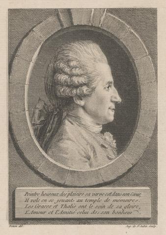 Augustin de Saint-Aubin, Claude-Joseph Dorat, 1767
