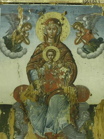 Unknown artist, Greek, 18th century, Virgin and Child with Angels, ca. 1720