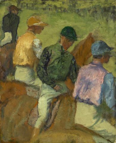 Edgar Degas, Four Jockeys, ca. 1889
