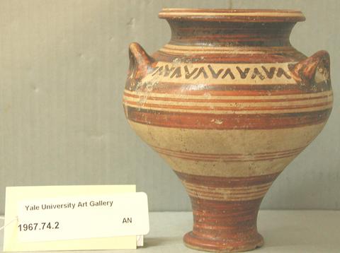 Unknown, Three-handled piriform jar, ca. 700 B.C.