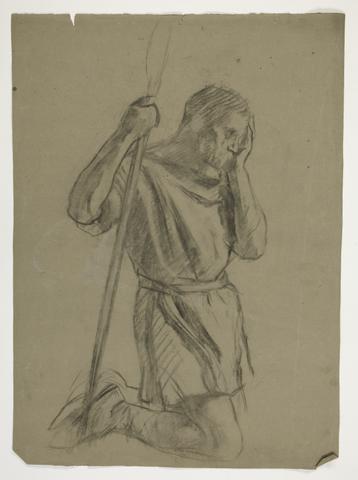 Edwin Austin Abbey, Figure study for King Arthur's Round Table, from The Quest of the Holy Grail (a series of fifteen paintings for the Boston Public Library, completed in 1901), n.d.