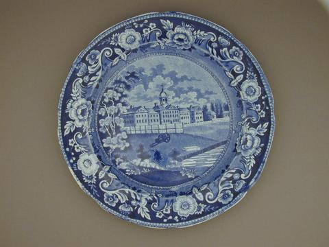 Andrew Stevenson, Plate with a view of New York, Almshouse, 1817–34
