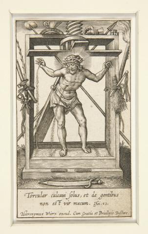 Hieronymus Wierix, Christ in the Wine Press, before 1619