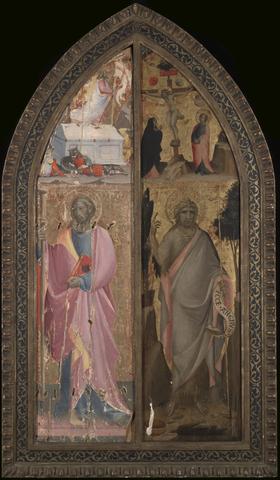 Giovanni dal Ponte, Saint James Major and Resurrection, Saint John the Baptist and Crucifixion, 1410