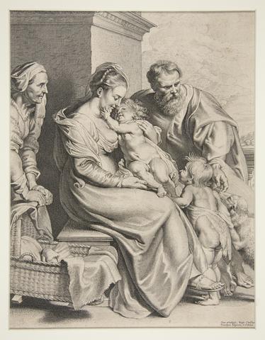 Lucas Vorsterman the Elder, Holy Family with St. John, 1620