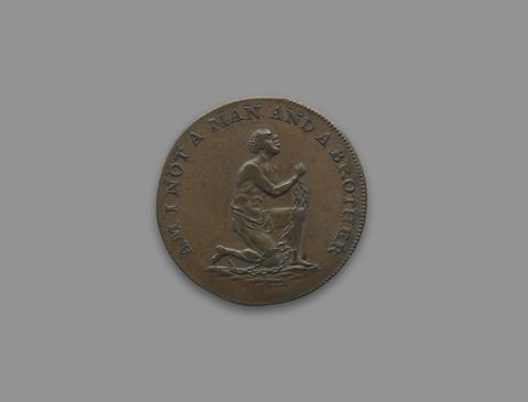 Soho Mint, Birmingham, "Am I Not A Man And A Brother" Anti-Slavery Conder Token, ca. 1796