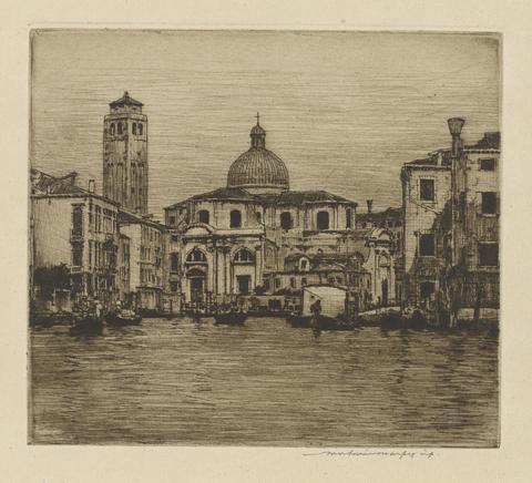 Mortimer Menpes, Grand Canal Showing Tower of St. Geremia, 1904