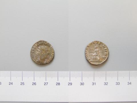 Valerian, Emperor of Rome, Antoninianus of Valerian, Emperor of Rome from Antioch, 253–56