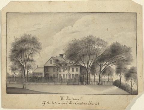 Unknown, The Residence of the Late Revered Rev. Claudius Herrick, n.d.