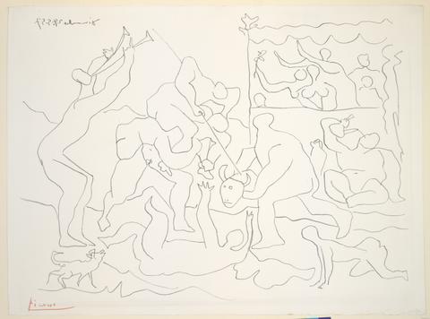 Pablo Picasso, Jeu de la corrida (The Bull-Fighting Game), 1957