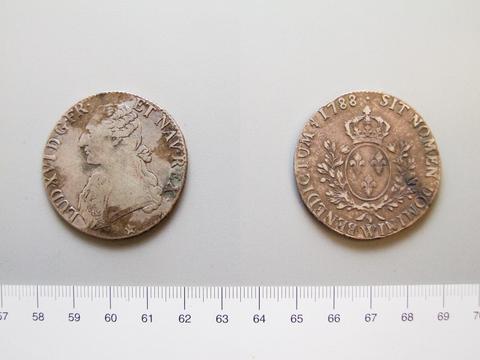 Louis XVI, King of France, 1 Écu of Louis XVI, King of France from Lille, 1788