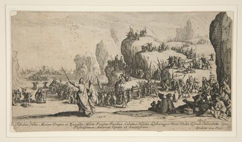 Jacques Callot, Le Passage de la Mer Rouge (Crossing the Red Sea), 1629