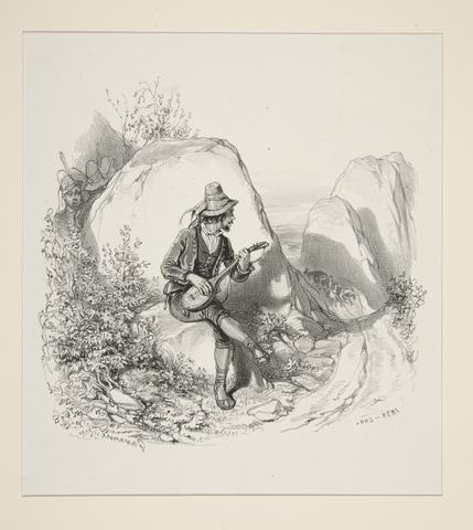 Paul Gavarni, Une Scene des Apennins, 1838