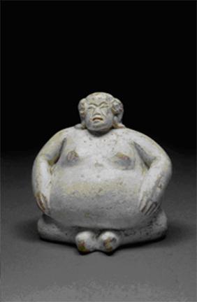 Unknown, Seated Corpulent Figure, 1500–1000 B.C.