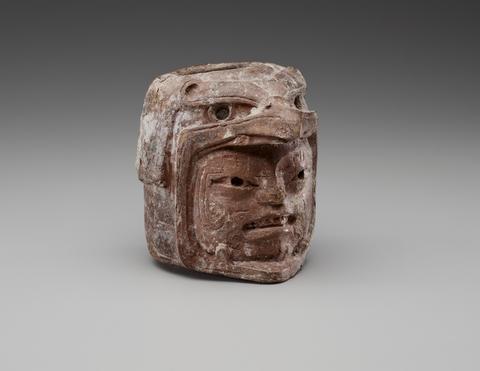 Unknown, Vessel in the Shape of a Human Head with an Eagle Headdress, 1500–1000 B.C.