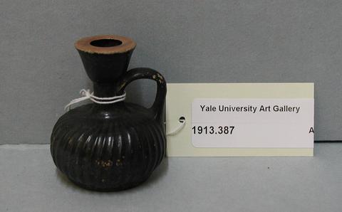 Unknown, Black-glazed lekythos or aryballos, 5th–4th century B.C.