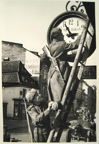 Dmitri Baltermants, Resetting German Clocks forward to Moscow Time, from The Great Patriotic War, Vol. I, May 1945, printed 2003