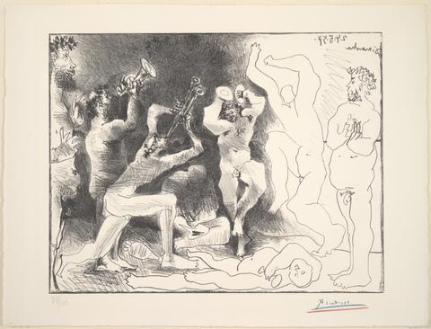 Pablo Picasso, La danse des faunes (The Fauns Dance), 1957