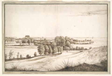 Cornelis Hendriksz. Vroom the Younger, Panorama with a Country House before an Inland Sea, ca. 1638–40