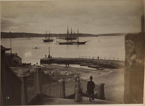 Unknown Photographer, Man O' War Dock, Sydney, from the album [Sydney, Australia], ca. 1880s