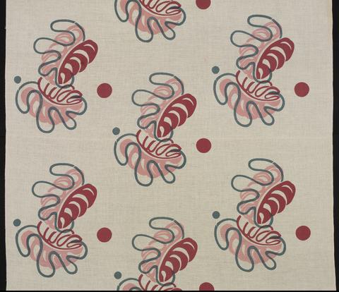 Dan Cooper, Length of Fabric, "Pamela" Pattern, 1940