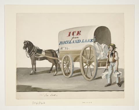 Nicolino Calyo, The Ice Cart, ca. 1840