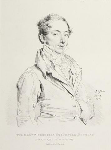Charles Hullmandel, Portrait of Hon. Frederick Sylvester North Douglas, 1815
