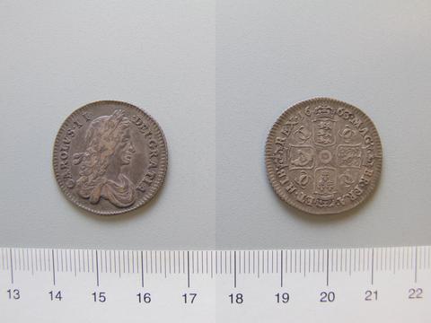 Charles II, King of England and Scotland, 1 Shilling of Charles II, King of England and Scotland from Unknown, 1663