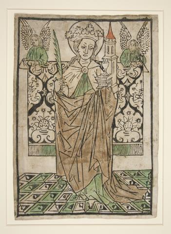 Unknown (Southern German, mid. 15th c.), Saint Barbara, ca. 1470–90