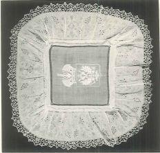 Unknown, Pillow sham, linen, embroidered, n.d.