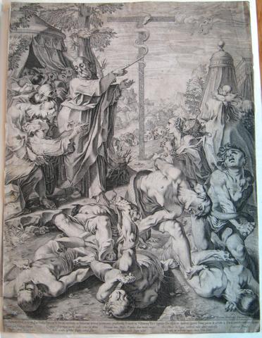 Francesco Villamena, Moses and the Brazen Serpent, 1597