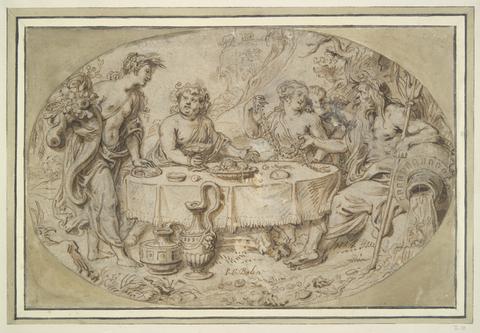 Peiter van Balen, Banquet of Ceres, Bacchus, Venus, and Neptune, 17th century