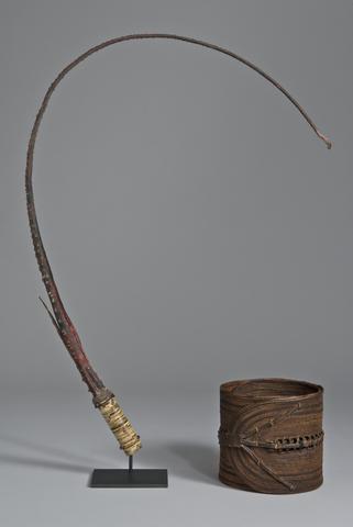Stingray Tail Whip and Belt, 19th–early 20th century