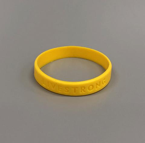 Lance Armstrong Foundation, "Livestrong" Wristband, 2004–5