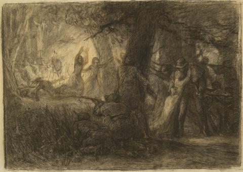 Jean-François Millet, The Rescue of the Daughters of Daniel Boone and Richard Callaway, 1851