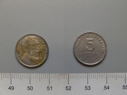 Republic of Argentina, 5 Centavos from Argentina, 1950