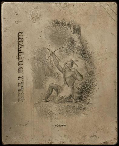 Asa Coolidge Warren, Printing Plate with Native Americans, 19th century