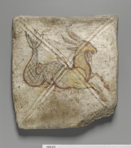 Unknown, Tile with Capricorn, ca. A.D. 245