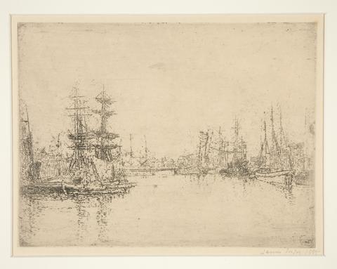 James Ensor, Le grand bassin, Ostende (The Main Dock, Ostend), 1888