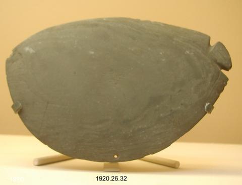 Unknown, Fish-shaped cosmetic palette, 3450–3300 B.C.