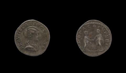 Septimius Severus, Emperor of Rome, Denarius of Septimius Severus, Emperor of Rome; Caracalla, Roman Emperor from Rome, 202–5