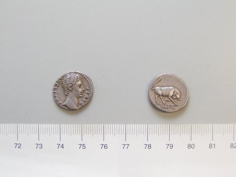 Augustus, Emperor of Rome, Denarius of Augustus, Emperor of Rome from Lugdunum, 15–13 B.C.