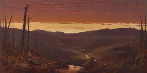 Sanford Robinson Gifford, Twilight in the Catskills, 1861