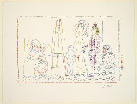 Pablo Picasso, L'Atelier du vieux peintre (The Studio of the Old Painter), March 14, 1954