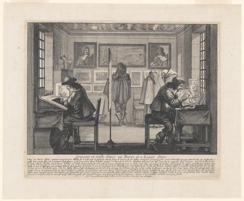 Abraham Bosse, The Engraver and the Etcher, from the series The Artists in Their Workshop, 1642–43