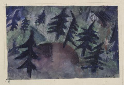 Kate Traumann Steinitz, The Pine Trees, 1921–22
