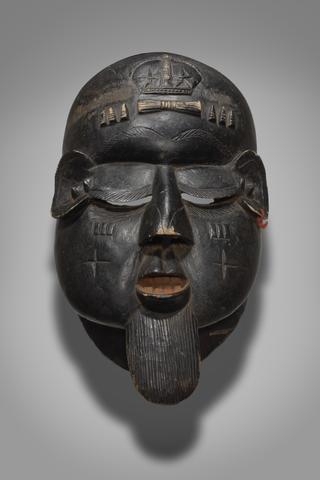 Mask Representing an Antisocial Male Character (Gongoli), early to mid-20th century