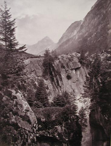 Francis Frith, View near Wasen, St. Gotthard Road, ca. 1855–80