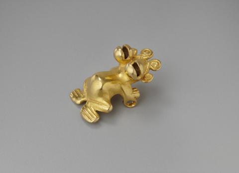 Unknown, Zoomorphic pendant in shape of a frog, ca. 1200